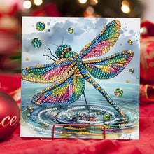 Load image into Gallery viewer, 6Pcs Dragonfly DIY Diamond Painting Card Diamond Drawing Card for Friends
