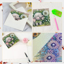 Load image into Gallery viewer, 6Pcs Baby Elephant DIY Diamond Painting Card Diamond Drawing Card for Friends
