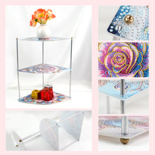 Load image into Gallery viewer, 3 Tier Acrylic Special Shape Flower 5D DIY Diamond Painting Storage Shelf
