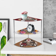 Load image into Gallery viewer, 3 Tier Acrylic Special Shape Leopard 5D DIY Diamond Painting Storage Shelf
