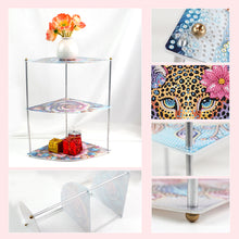 Load image into Gallery viewer, 3 Tier Acrylic Special Shape Leopard 5D DIY Diamond Painting Storage Shelf
