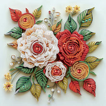 Load image into Gallery viewer, Diamond Painting - Partial Special Shaped - Flower Cluster (30*30CM)
