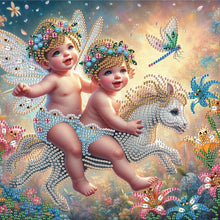 Load image into Gallery viewer, Diamond Painting - Partial Special Shaped - Angel (30*30CM)
