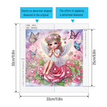 Load image into Gallery viewer, Diamond Painting - Partial Special Shaped - Angel (30*30CM)
