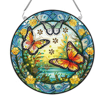 Load image into Gallery viewer, Special Shape Spring Garden Butterfly Diamond Painting Pendant for Art Crafts
