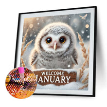 Load image into Gallery viewer, Diamond Painting - Full Square - Cute Animal January (40*40CM)
