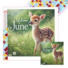 Load image into Gallery viewer, Diamond Painting - Full Square - Cute Animal June (40*40CM)
