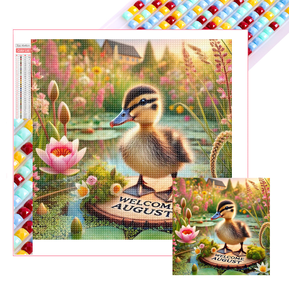 Diamond Painting - Full Square - Cute Animal August (40*40CM)