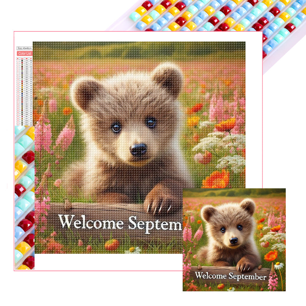 Diamond Painting - Full Square - Cute Animal September (40*40CM)