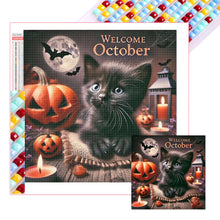 Load image into Gallery viewer, Diamond Painting - Full Square - Cute Animal October (40*40CM)
