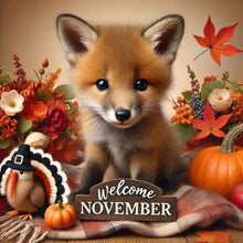 Load image into Gallery viewer, Diamond Painting - Full Square - Cute Animal November (40*40CM)
