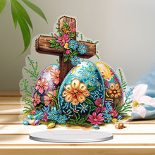 Load image into Gallery viewer, Cross Easter Egg Diamond Painting Desktop Decoration Rhinestones Ornament
