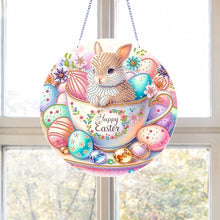 Load image into Gallery viewer, Bunny Easter Egg Diamond Painting Hanging Pendant DIY Ornamentsfor Wall Window
