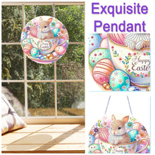 Load image into Gallery viewer, Bunny Easter Egg Diamond Painting Hanging Pendant DIY Ornamentsfor Wall Window
