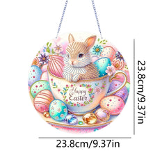 Load image into Gallery viewer, Bunny Easter Egg Diamond Painting Hanging Pendant DIY Ornamentsfor Wall Window
