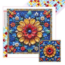 Load image into Gallery viewer, Diamond Painting - Full Square - Bright Mandala Flower (40*40CM)
