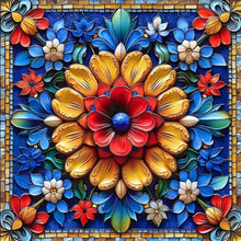 Load image into Gallery viewer, Diamond Painting - Full Square - Bright Mandala Flower (40*40CM)
