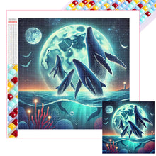 Load image into Gallery viewer, Diamond Painting - Full Square - Ocean Under The Moonlight (30*30CM)
