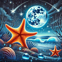 Load image into Gallery viewer, Diamond Painting - Full Square - Ocean Under The Moonlight (30*30CM)
