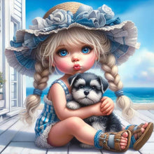 Load image into Gallery viewer, Diamond Painting - Full Square - Cute Girl (30*30CM)
