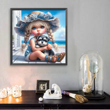 Load image into Gallery viewer, Diamond Painting - Full Square - Cute Girl (30*30CM)
