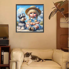 Load image into Gallery viewer, Diamond Painting - Full Square - Cute Girl (30*30CM)
