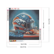 Load image into Gallery viewer, Diamond Painting - Full Round - Denver Broncos Helmet (40*40CM)
