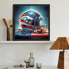 Load image into Gallery viewer, Diamond Painting - Full Round - Denver Broncos Helmet (40*40CM)

