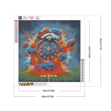 Load image into Gallery viewer, Diamond Painting - Full Round - Denver Broncos Clock (40*40CM)
