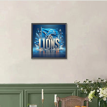 Load image into Gallery viewer, Diamond Painting - Full Round - Detroit Lions Flag (40*40CM)
