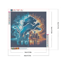 Load image into Gallery viewer, Diamond Painting - Full Round - Detroit Lions (40*40CM)
