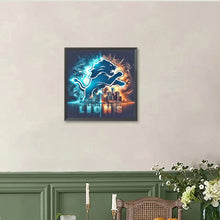 Load image into Gallery viewer, Diamond Painting - Full Round - Detroit Lions (40*40CM)
