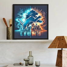 Load image into Gallery viewer, Diamond Painting - Full Round - Detroit Lions (40*40CM)

