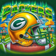 Load image into Gallery viewer, Diamond Painting - Full Round - Green Bay Packers Helmet (40*40CM)
