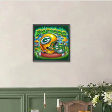 Load image into Gallery viewer, Diamond Painting - Full Round - Green Bay Packers Helmet (40*40CM)
