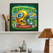 Load image into Gallery viewer, Diamond Painting - Full Round - Green Bay Packers Helmet (40*40CM)
