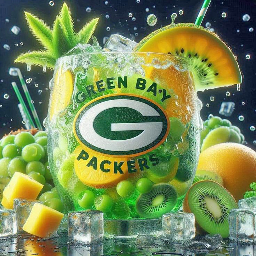 Diamond Painting - Full Round - Green Bay Packers Drink (40*40CM)