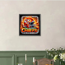 Load image into Gallery viewer, Diamond Painting - Full Round - Kansas City Chiefs Helmet (40*40CM)
