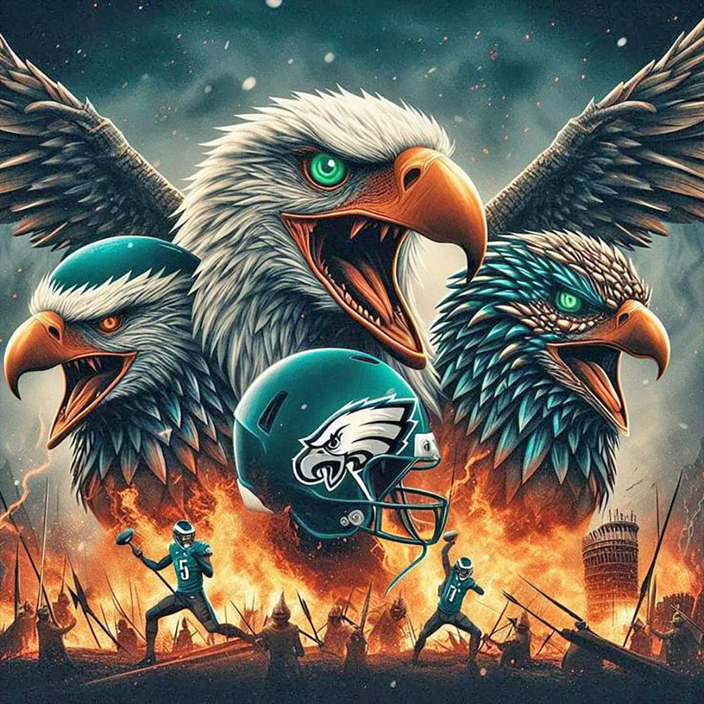 Diamond Painting - Full Round - Philadelphia Eagles (40*40CM)