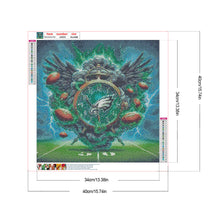 Load image into Gallery viewer, Diamond Painting - Full Round - Philadelphia Eagles Clock (40*40CM)
