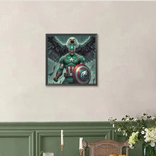 Load image into Gallery viewer, Diamond Painting - Full Round - Philadelphia Eagles Captain America (40*40CM)
