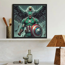 Load image into Gallery viewer, Diamond Painting - Full Round - Philadelphia Eagles Captain America (40*40CM)
