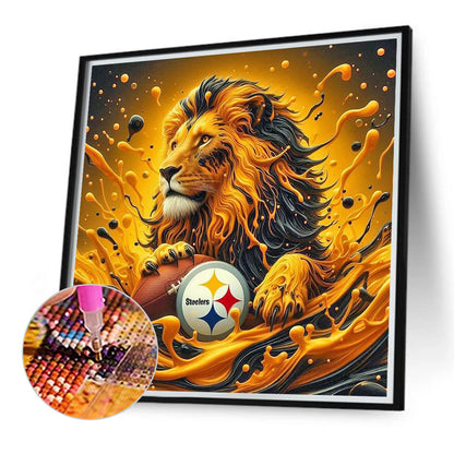 Diamond Painting - Full Round - Pittsburgh Steelers Lion (40*40CM)