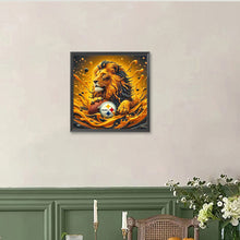 Load image into Gallery viewer, Diamond Painting - Full Round - Pittsburgh Steelers Lion (40*40CM)
