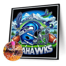 Load image into Gallery viewer, Diamond Painting - Full Round - Seattle Seahawks Helmet (40*40CM)
