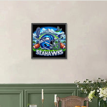 Load image into Gallery viewer, Diamond Painting - Full Round - Seattle Seahawks Helmet (40*40CM)
