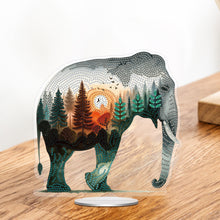 Load image into Gallery viewer, Acrylic Special Shape Elephant Rhinestones Desktop Ornaments Bedroom Table Decor
