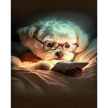 Load image into Gallery viewer, Diamond Painting - Full Square - Puppy Reading (40*50CM)
