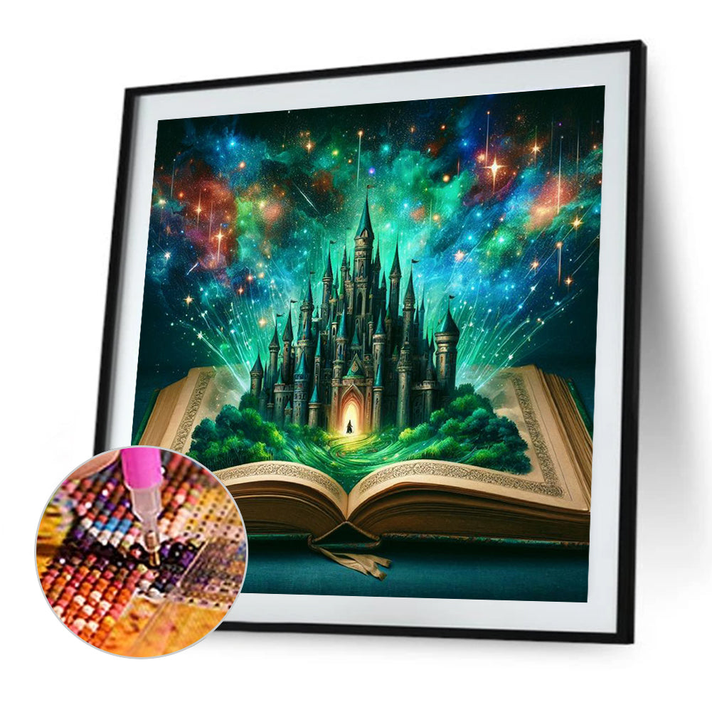 Diamond Painting - Full Round - Castle In The Book (50*50CM)