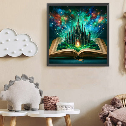 Diamond Painting - Full Round - Castle In The Book (50*50CM)